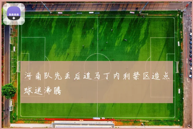 河南队先丢后追马丁内利禁区造点球迷沸腾