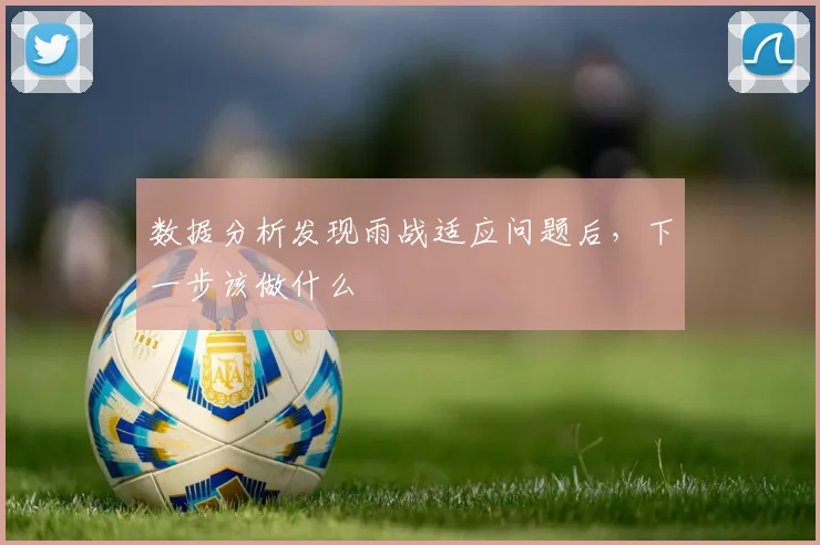 数据分析发现雨战适应问题后，下一步该做什么