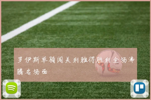 罗伊斯单骑闯关利雅得胜利全场沸腾名场面
